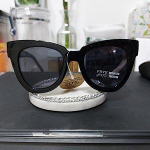 FRYE AND CO Women’s Sunglasses Thick Sturdy Cat Eye Style UN1022